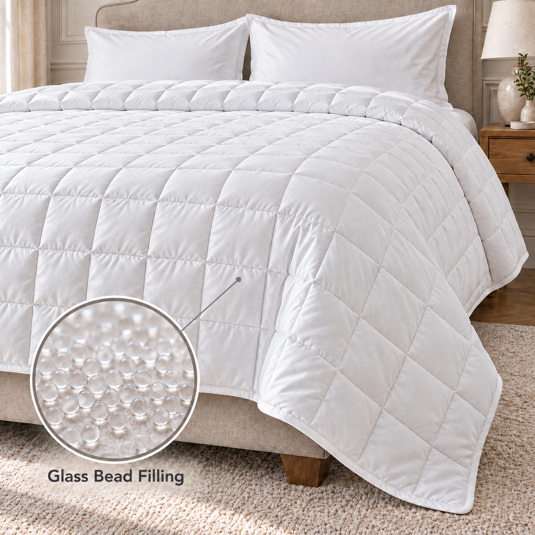 Glass Beads Duvet by Kamal Textile Mills