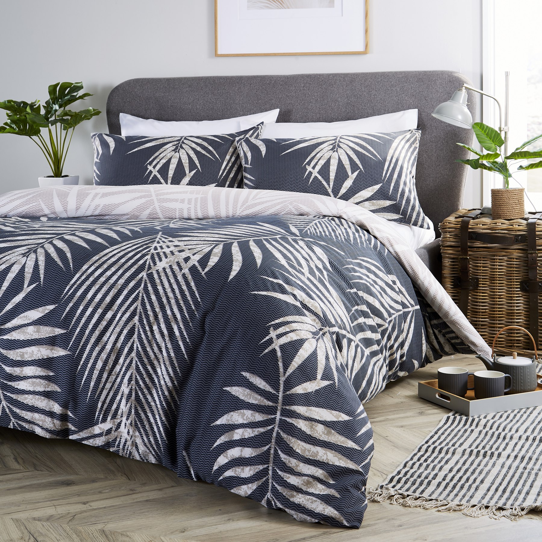 Printed Bedding — TROPICAL LEAF NAVY.jpg